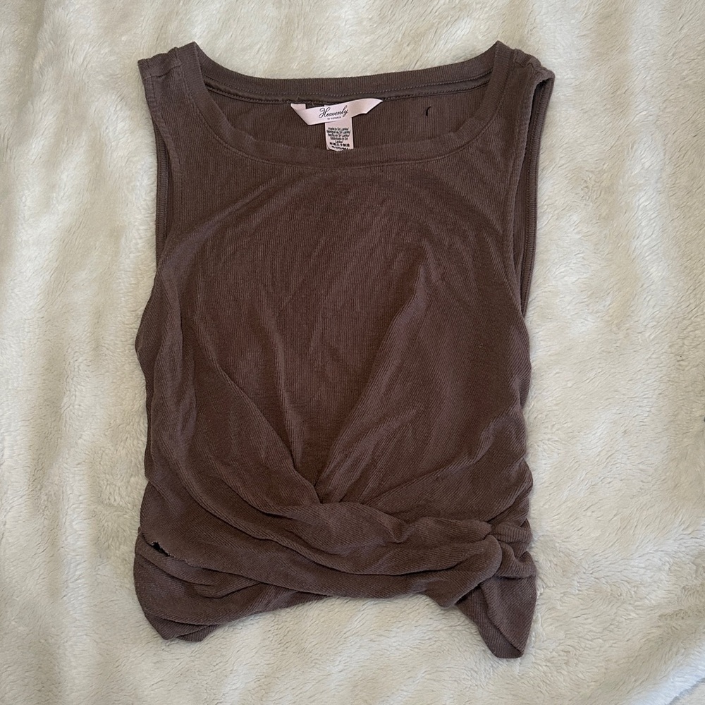 Victoria’s Secret Brown Sleeveless Twist Front Top